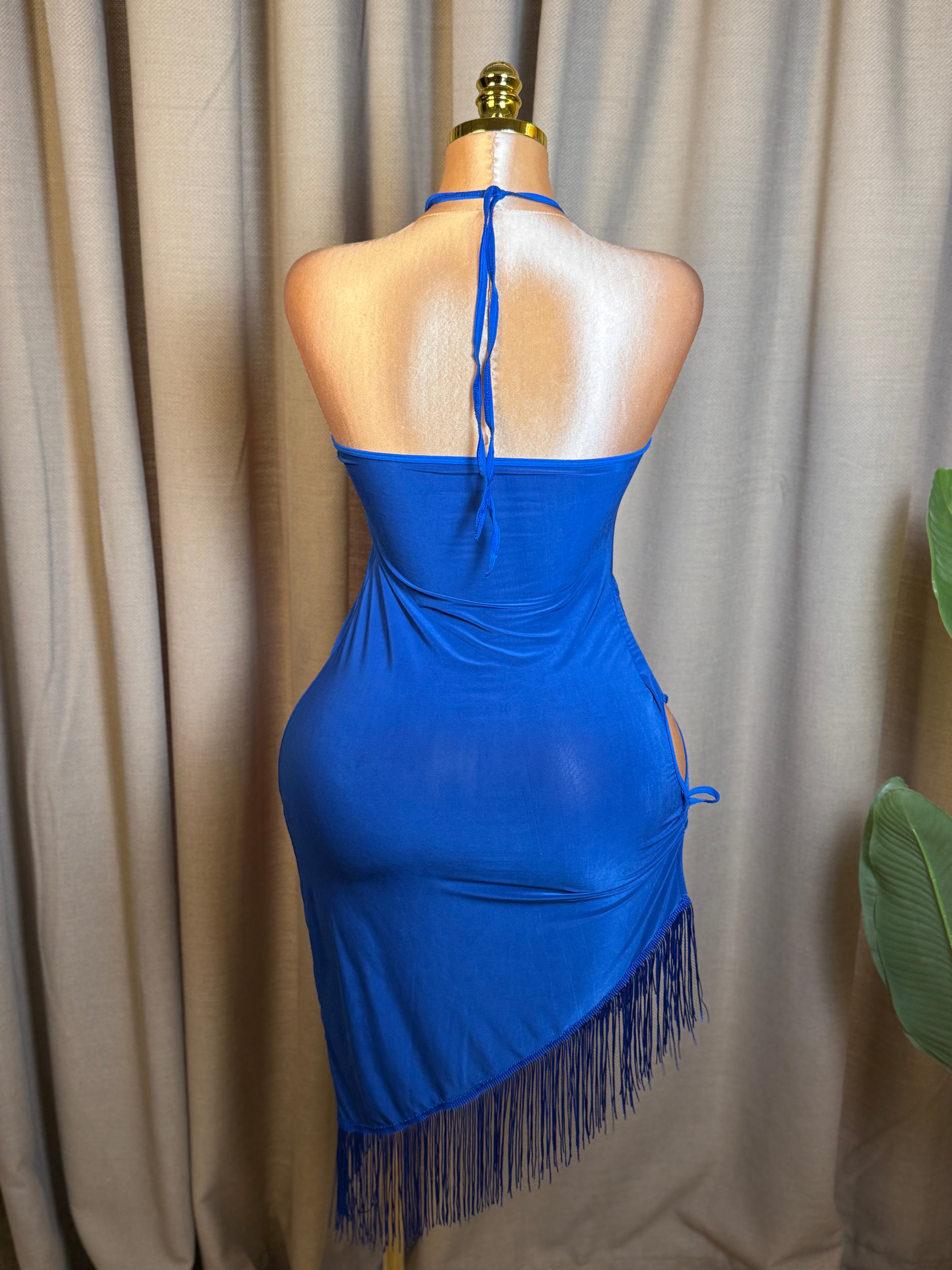 Lace-Up Side Fringe