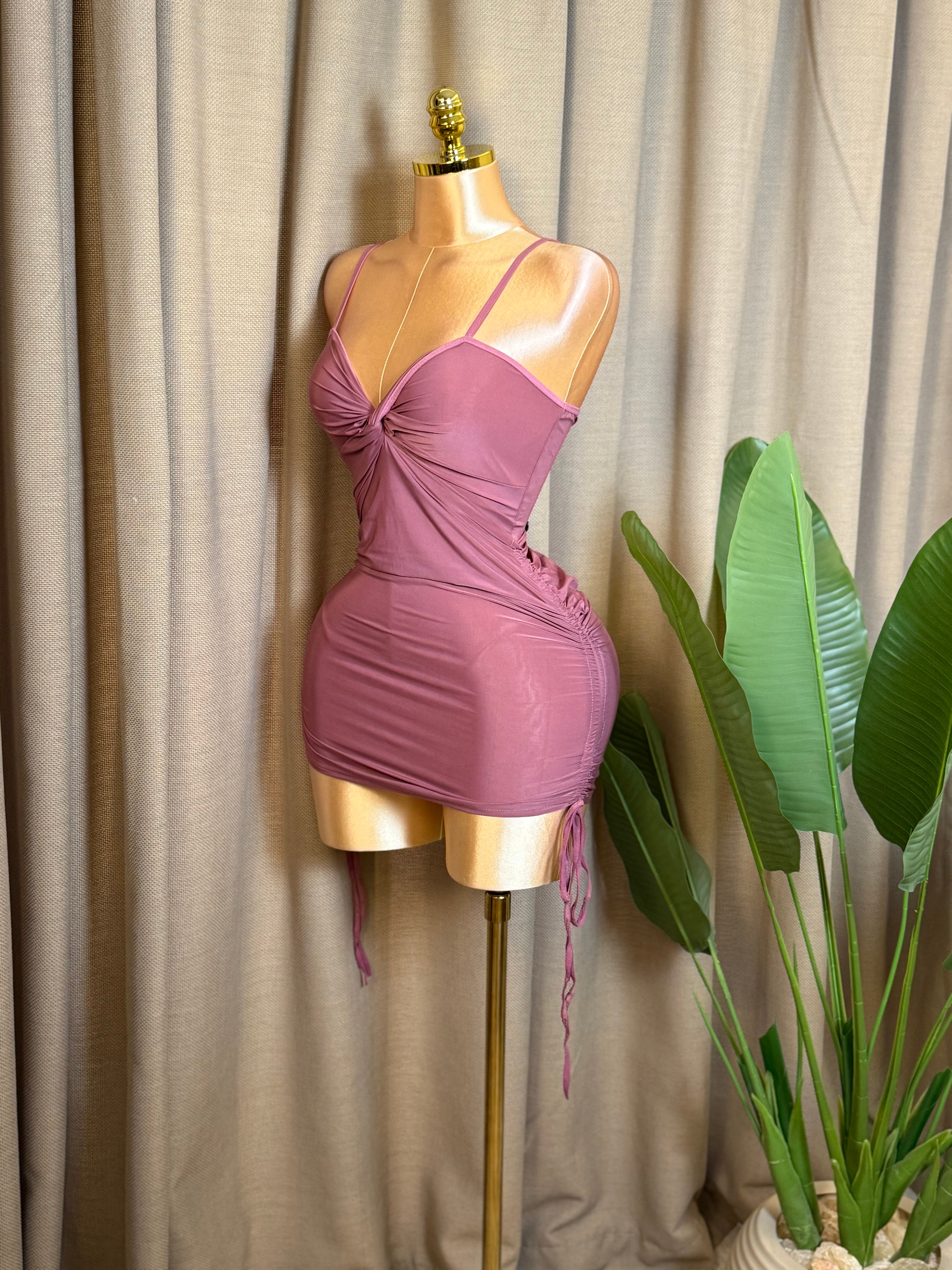 Twist-Front Drawstring Mini