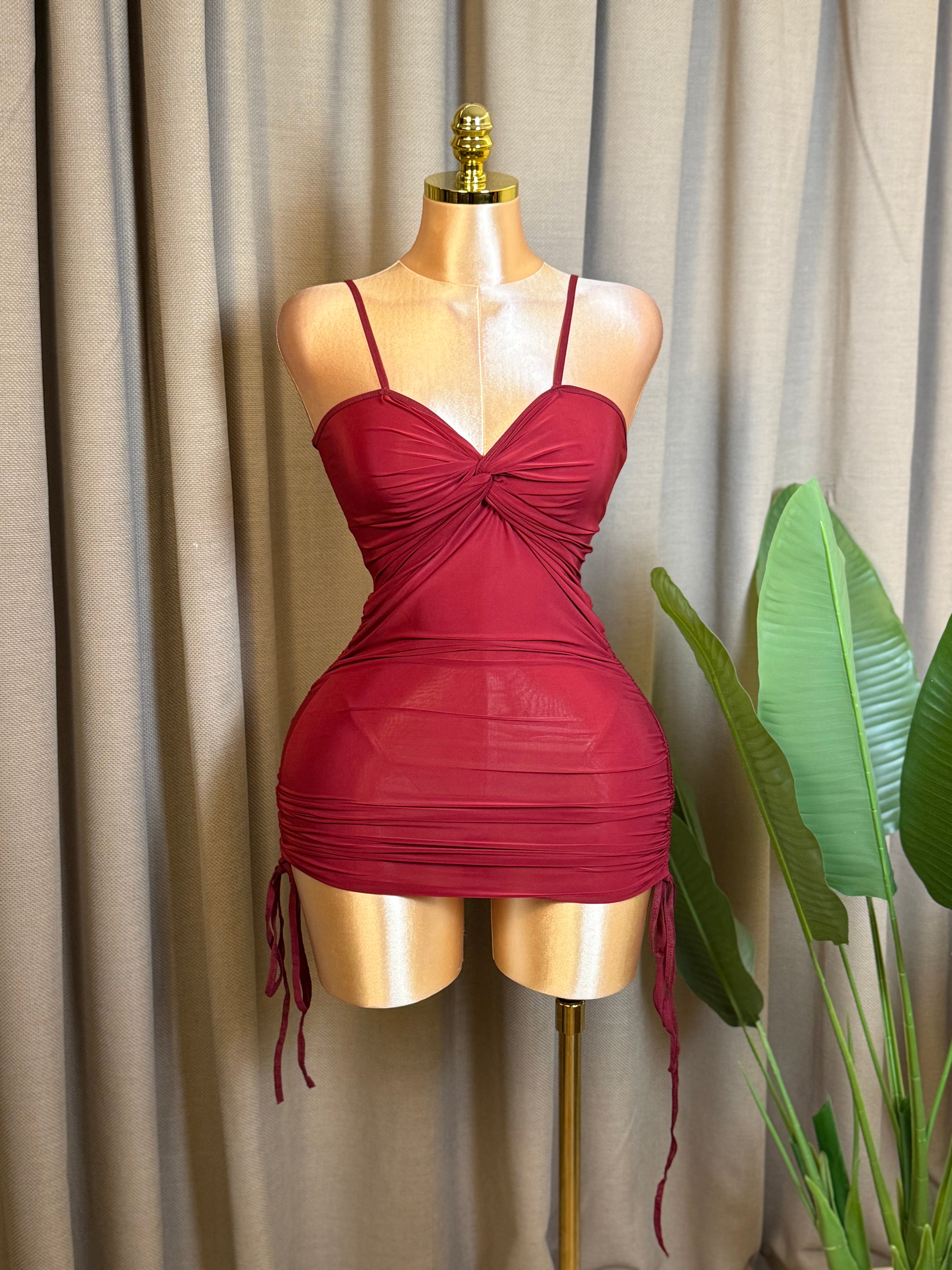 Twist-Front Drawstring Mini