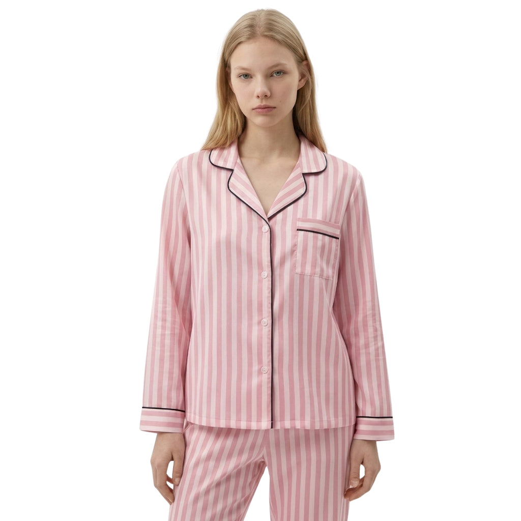 Stripes Satin Pajama Set