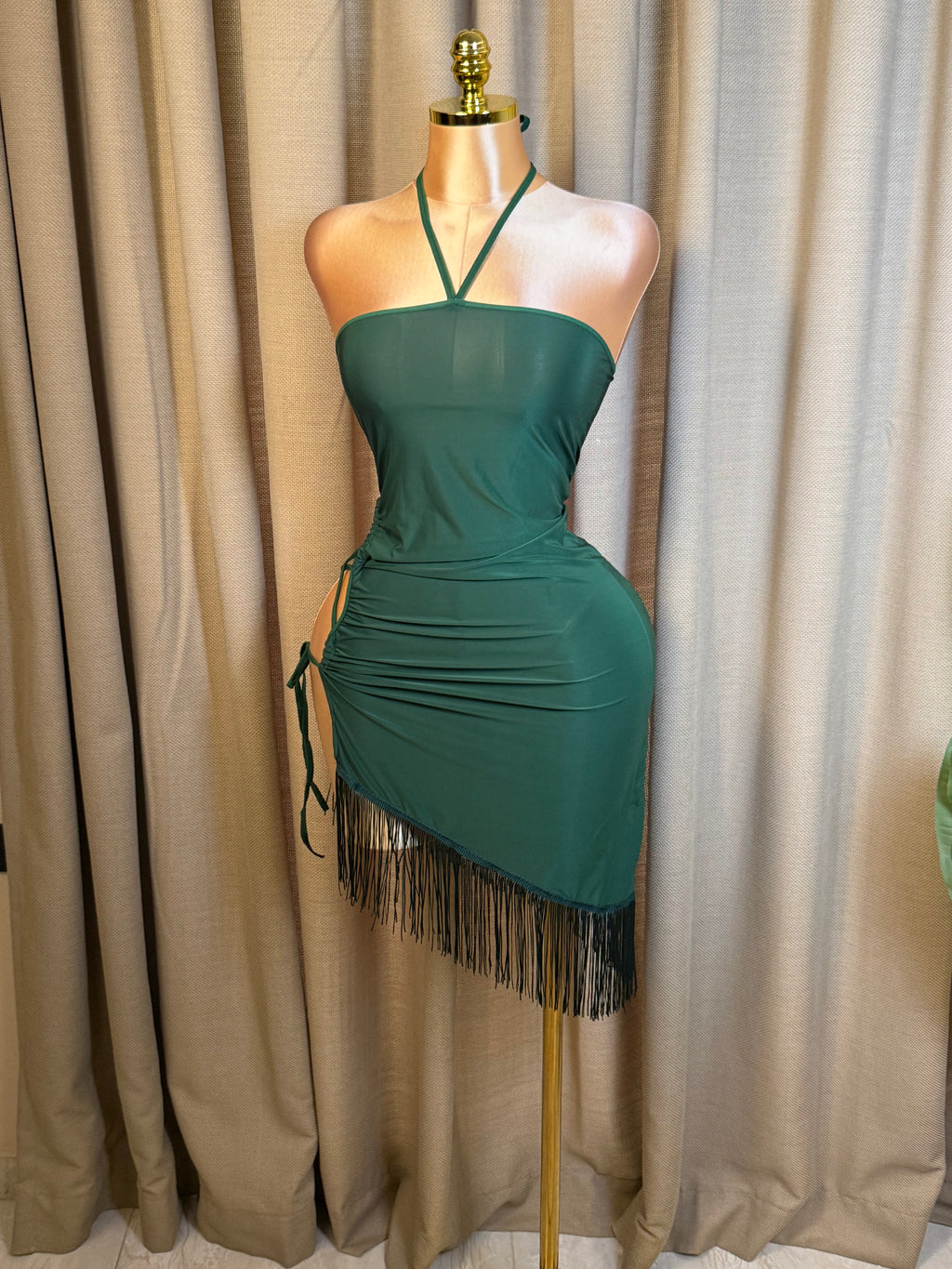 Lace-Up Side Fringe