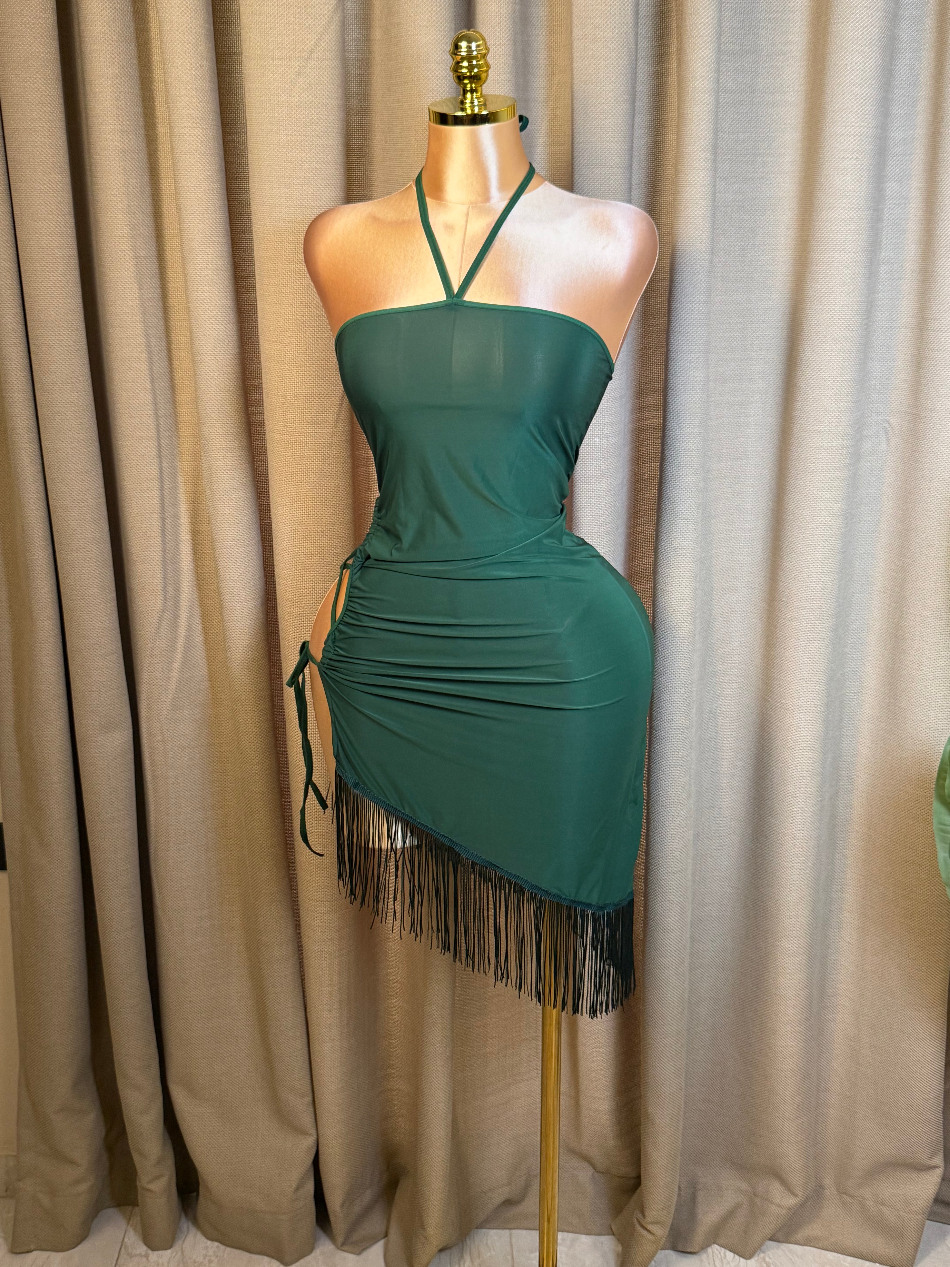 Lace-Up Side Fringe