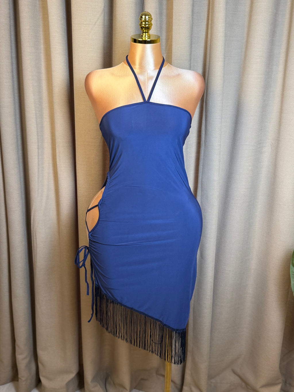 Lace-Up Side Fringe
