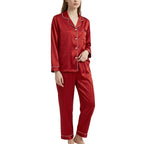 Satin Pajama Set – Long Sleeve