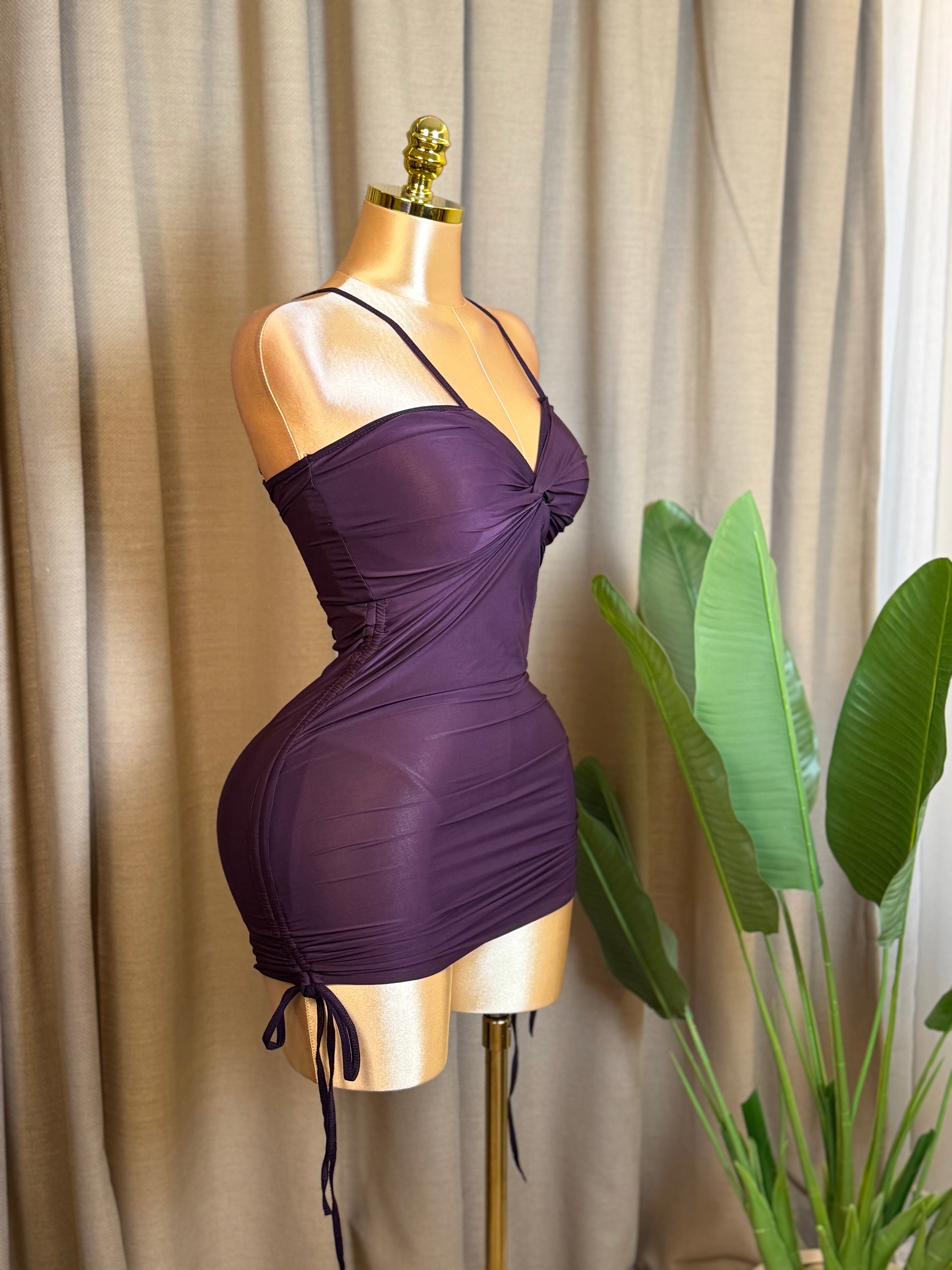 Twist-Front Drawstring Mini