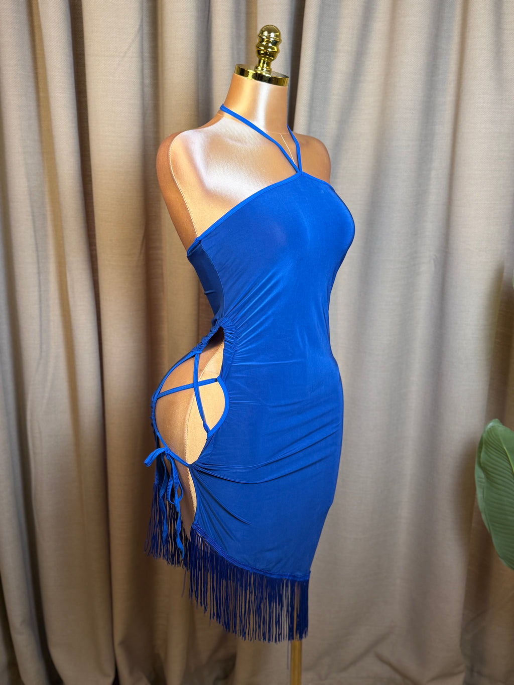 Lace-Up Side Fringe