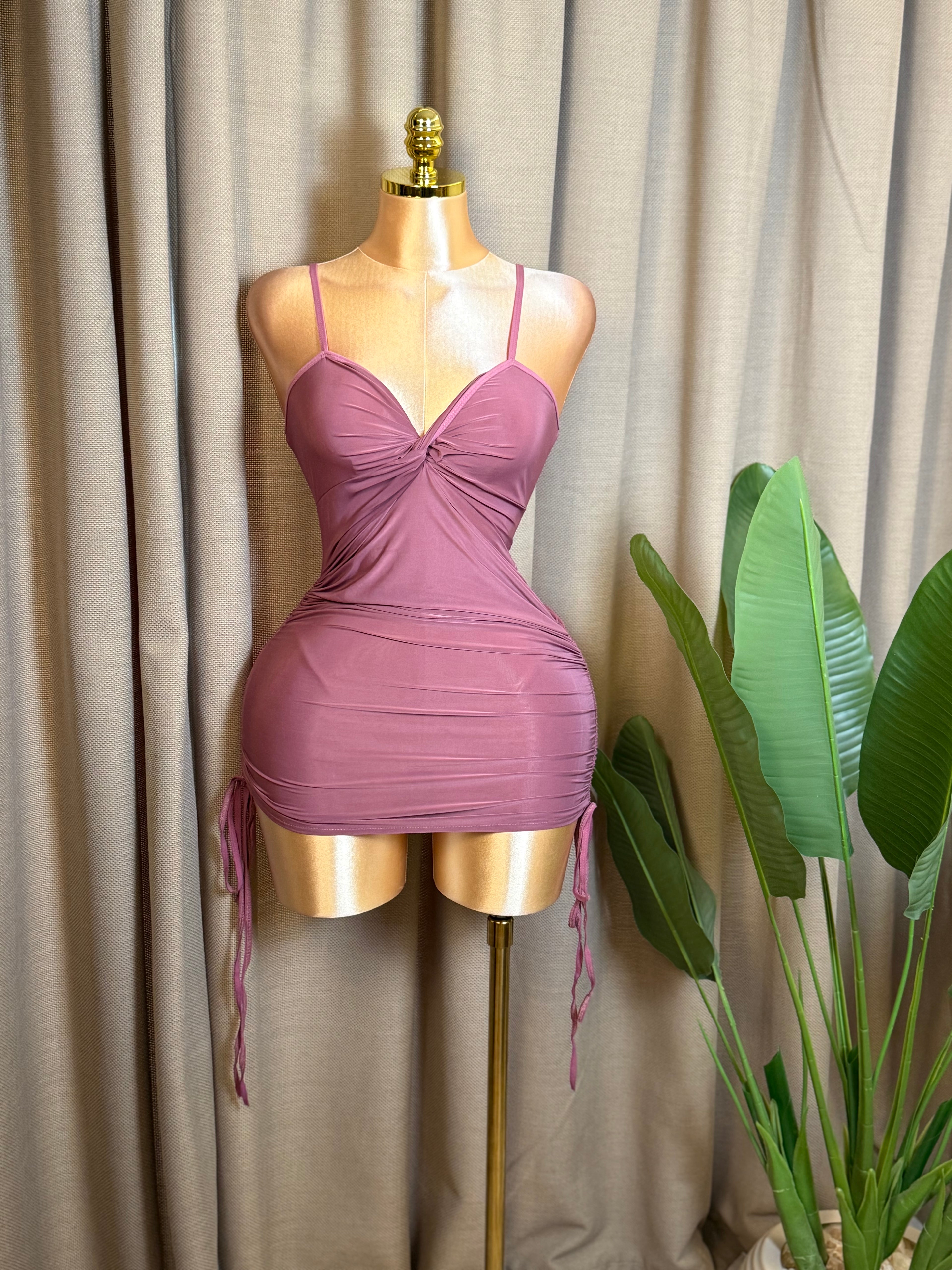 Twist-Front Drawstring Mini