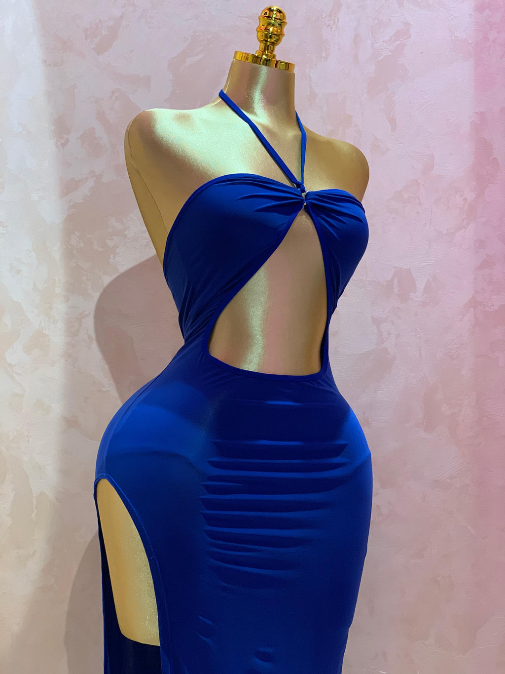 Cut-Out High-Slit Maxi Dress
