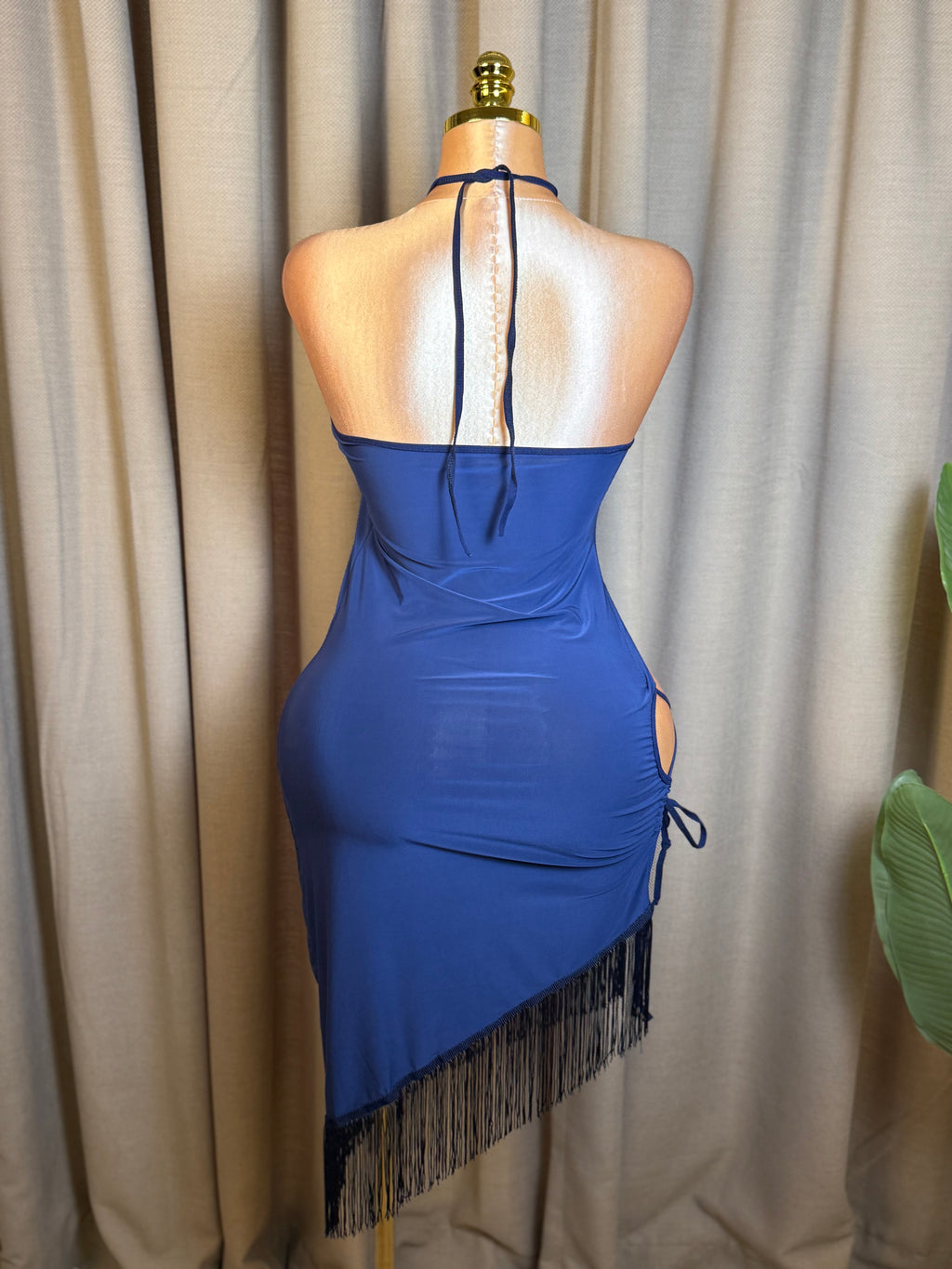 Lace-Up Side Fringe