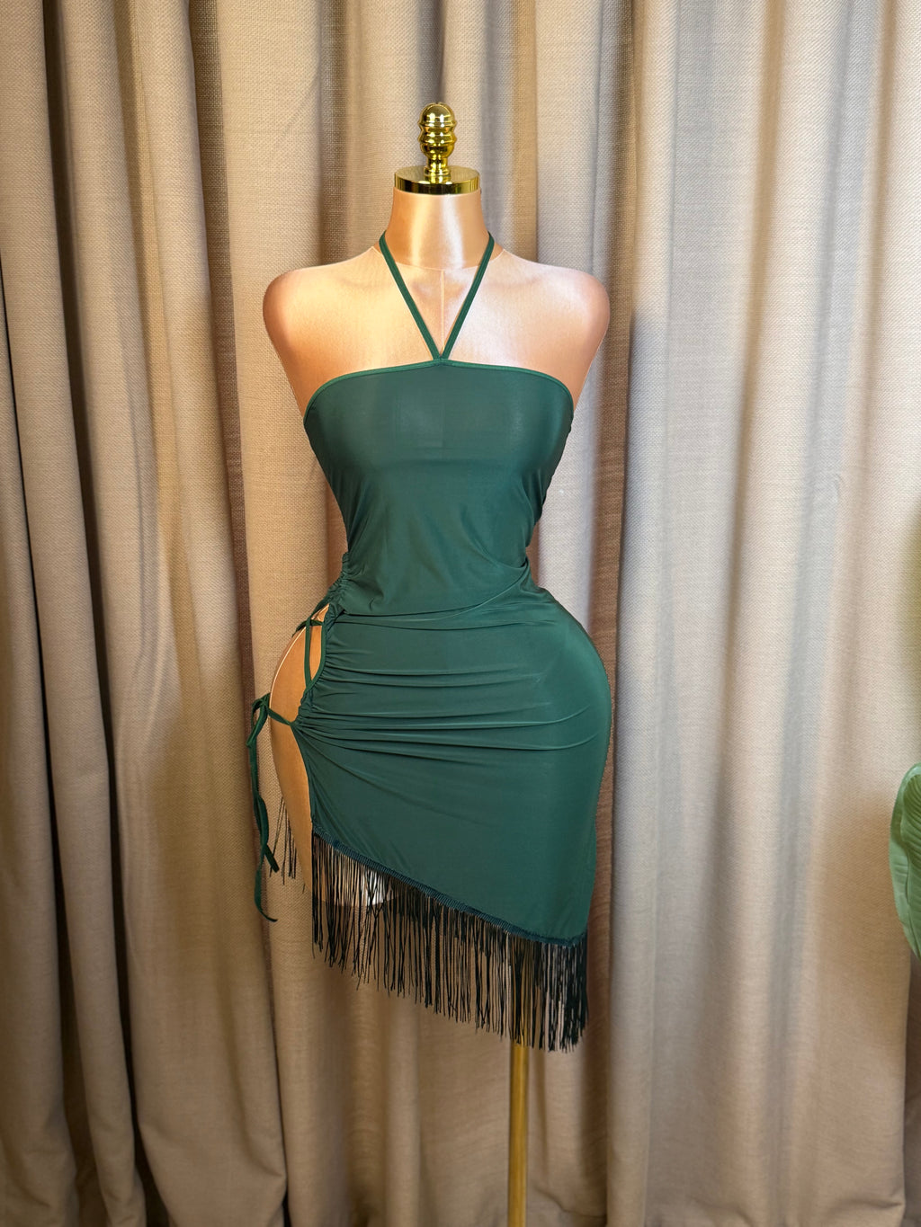 Lace-Up Side Fringe