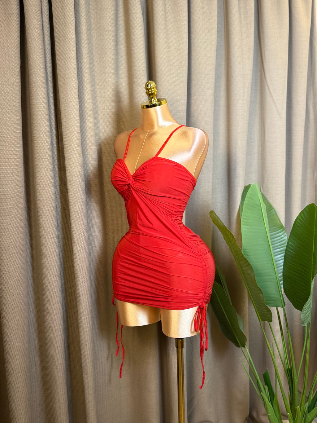 Twist-Front Drawstring Mini