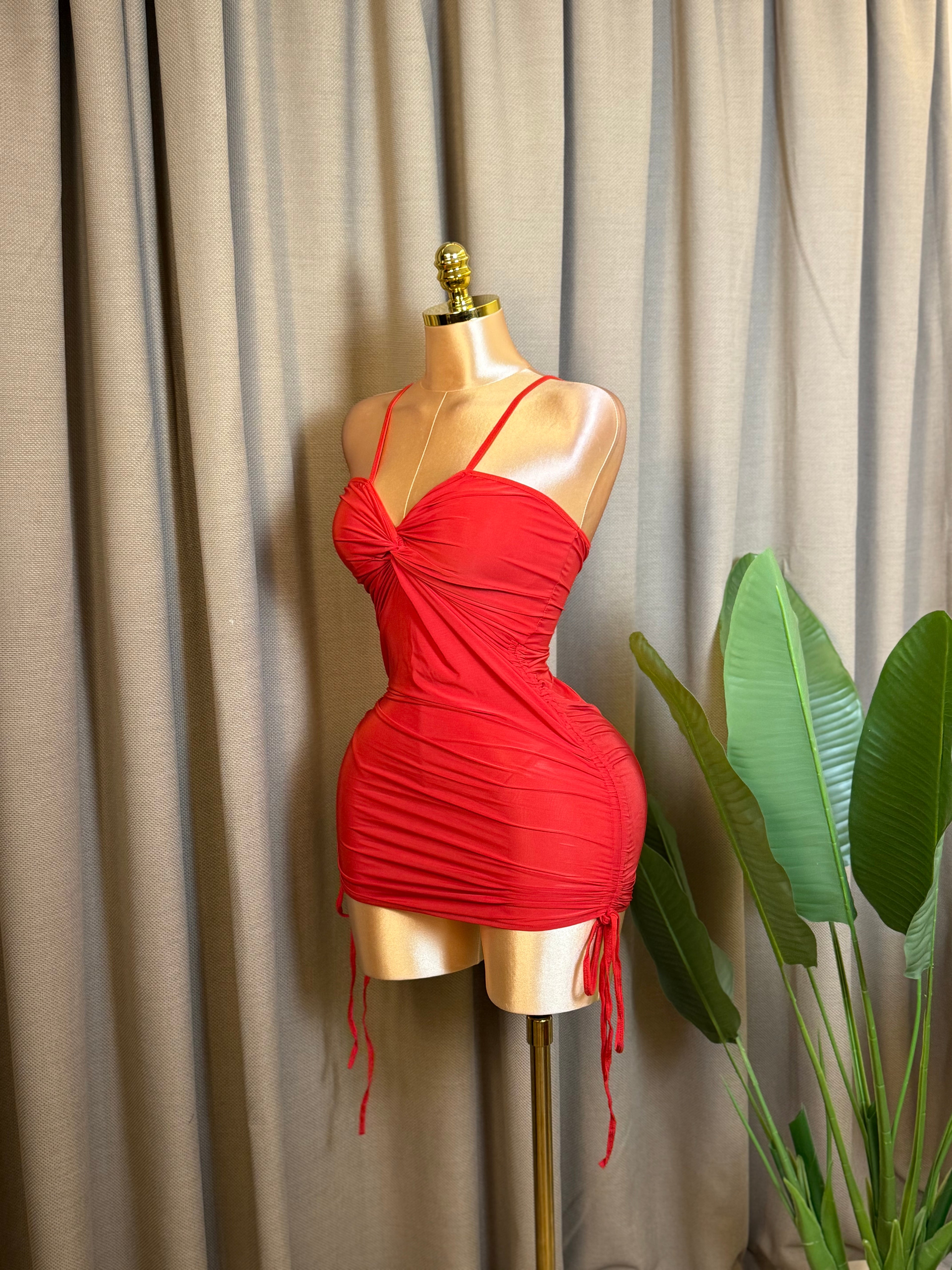 Twist-Front Drawstring Mini