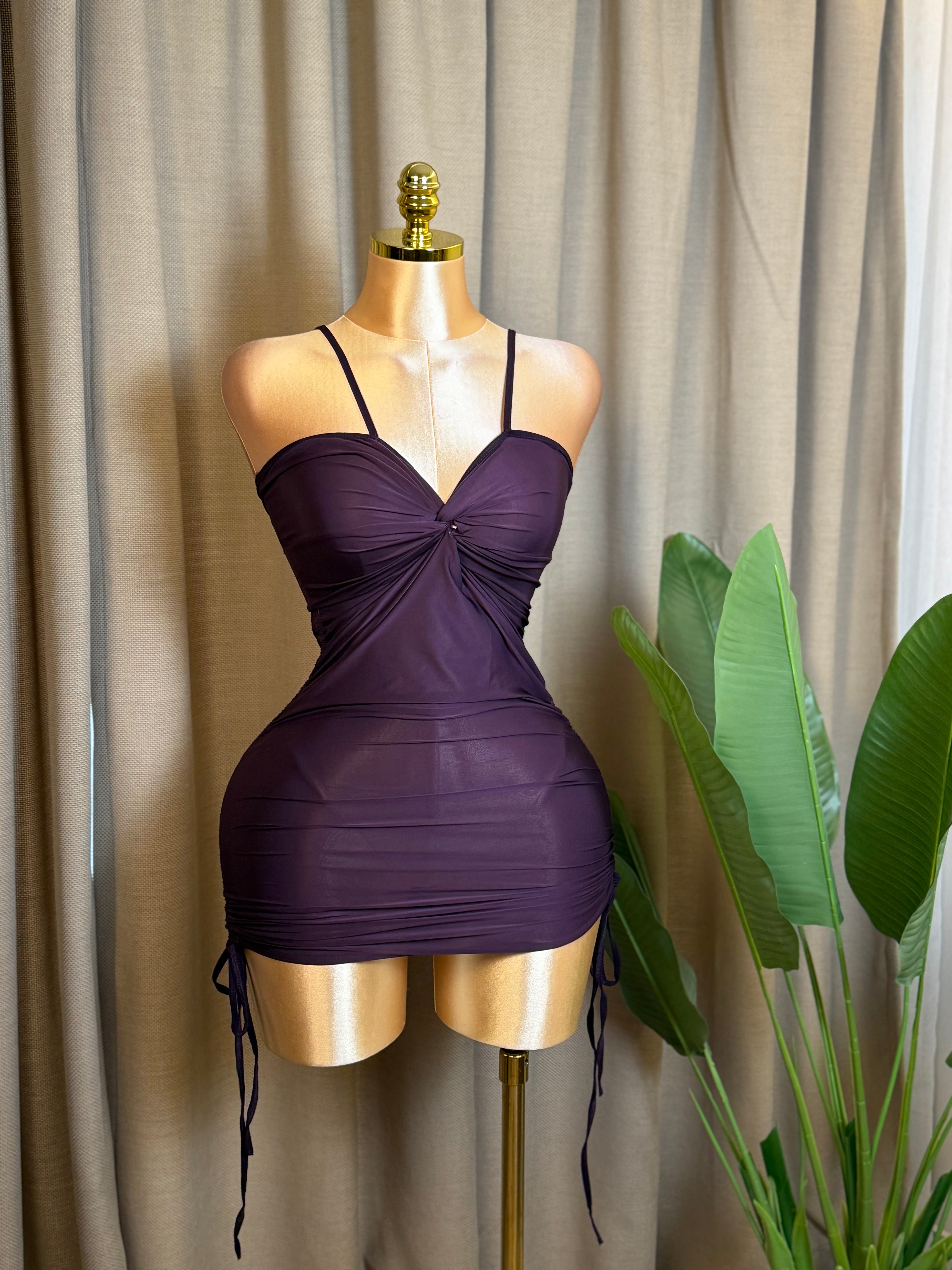 Twist-Front Drawstring Mini
