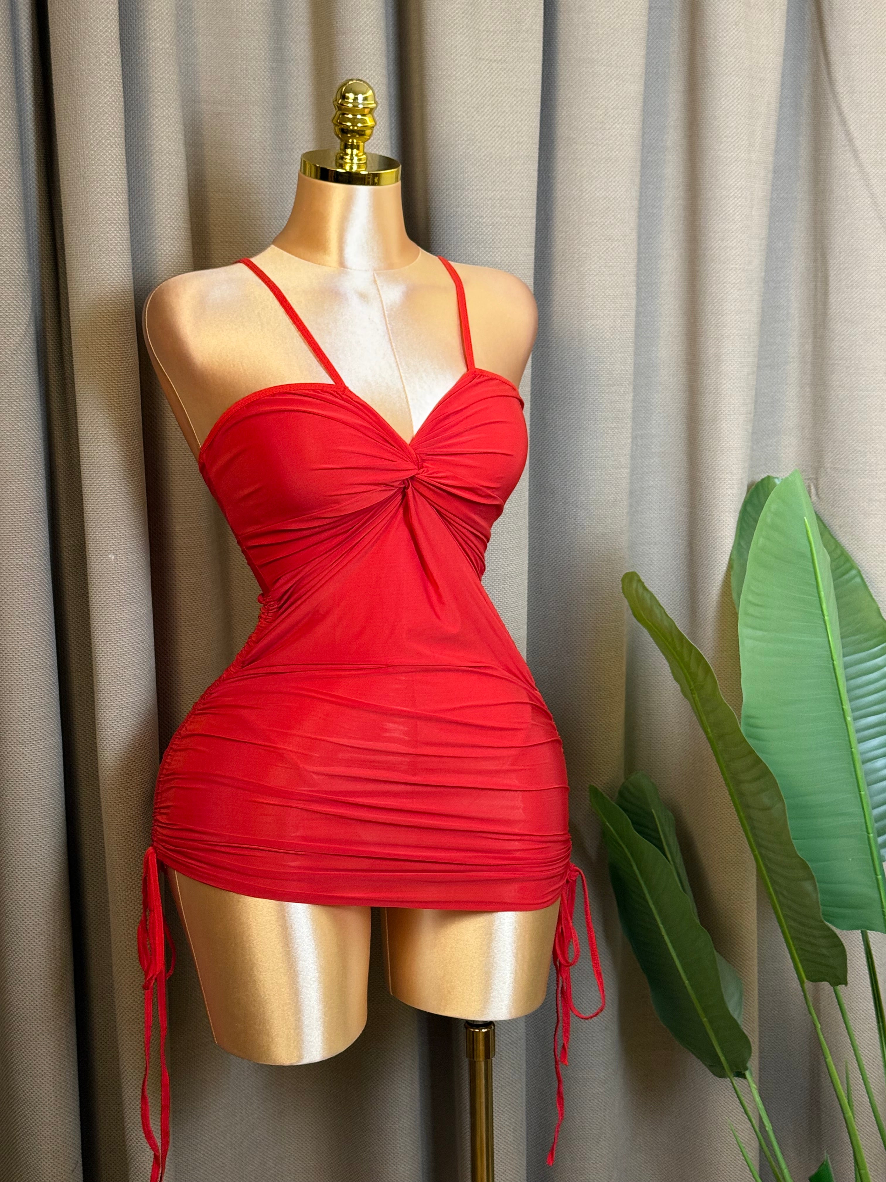 Twist-Front Drawstring Mini