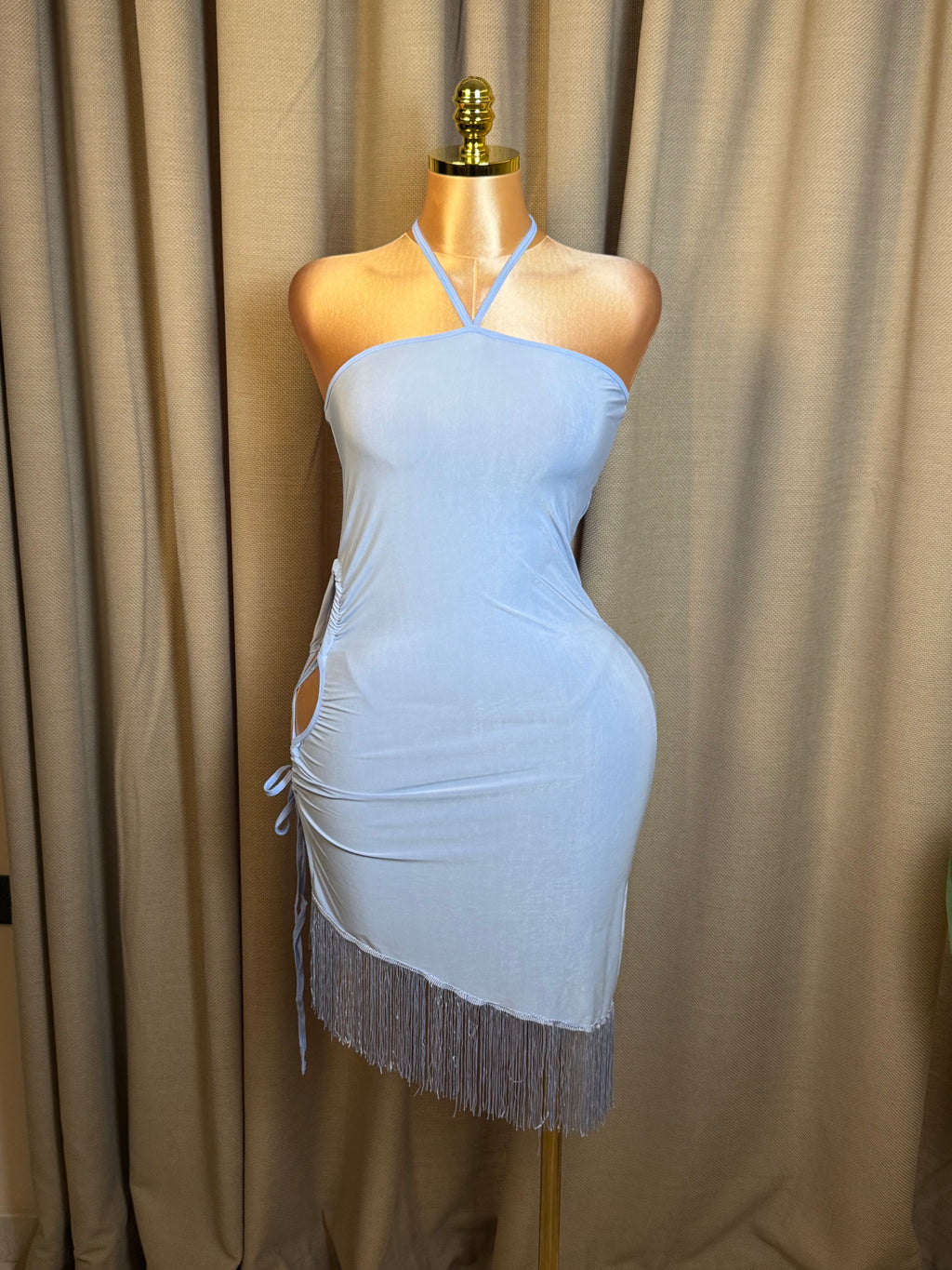 Lace-Up Side Fringe