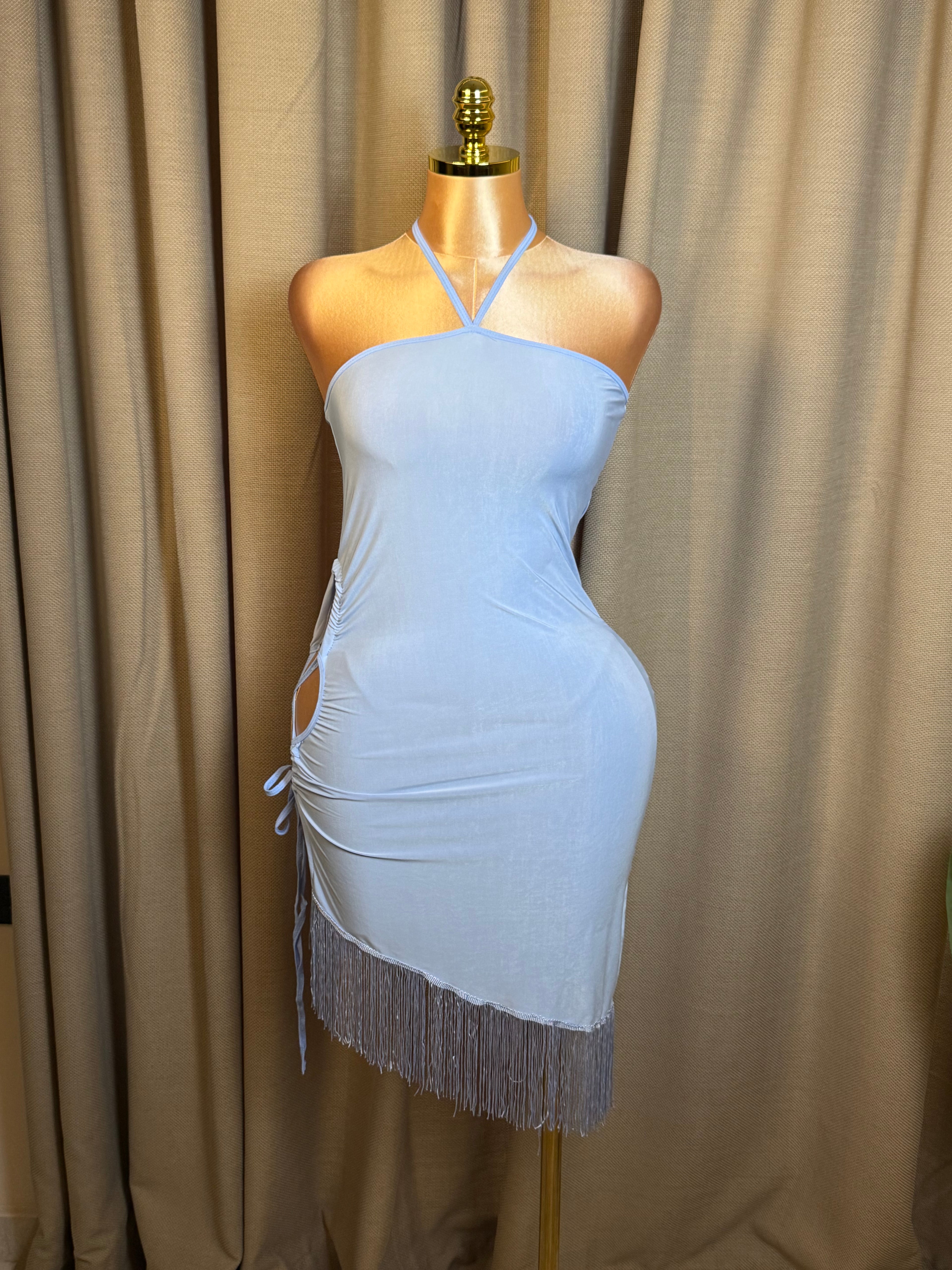 Lace-Up Side Fringe