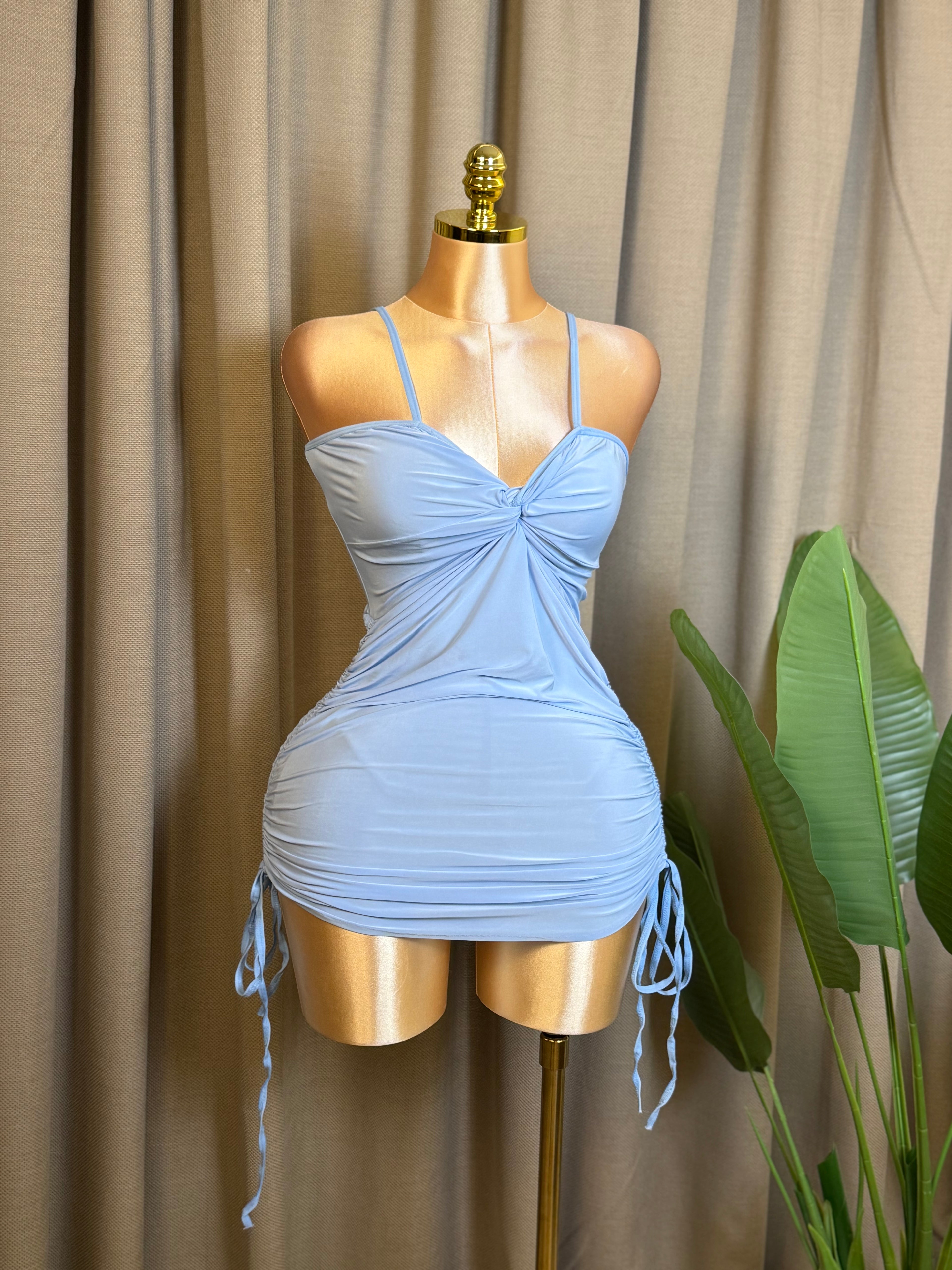 Twist-Front Drawstring Mini