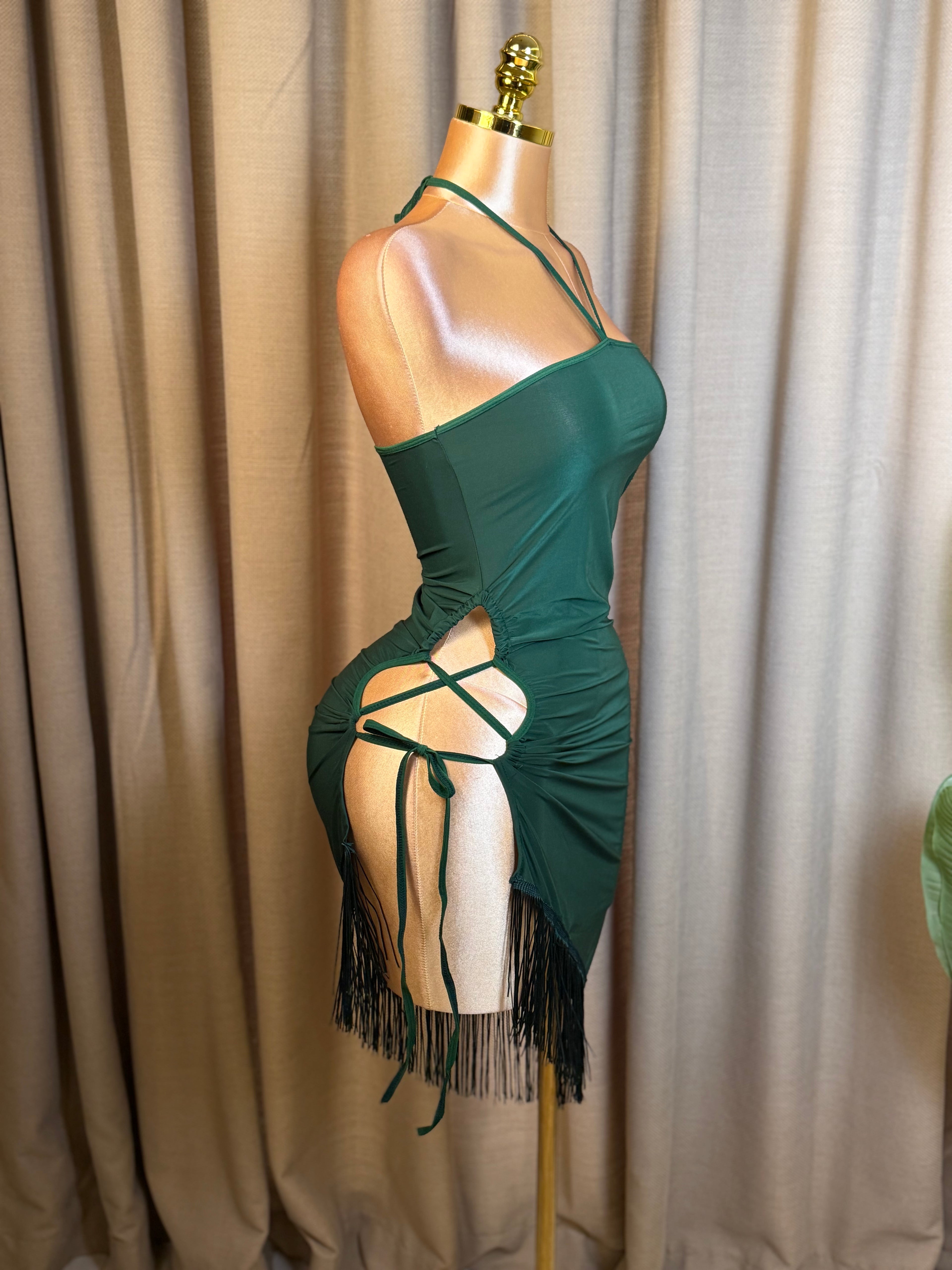 Lace-Up Side Fringe
