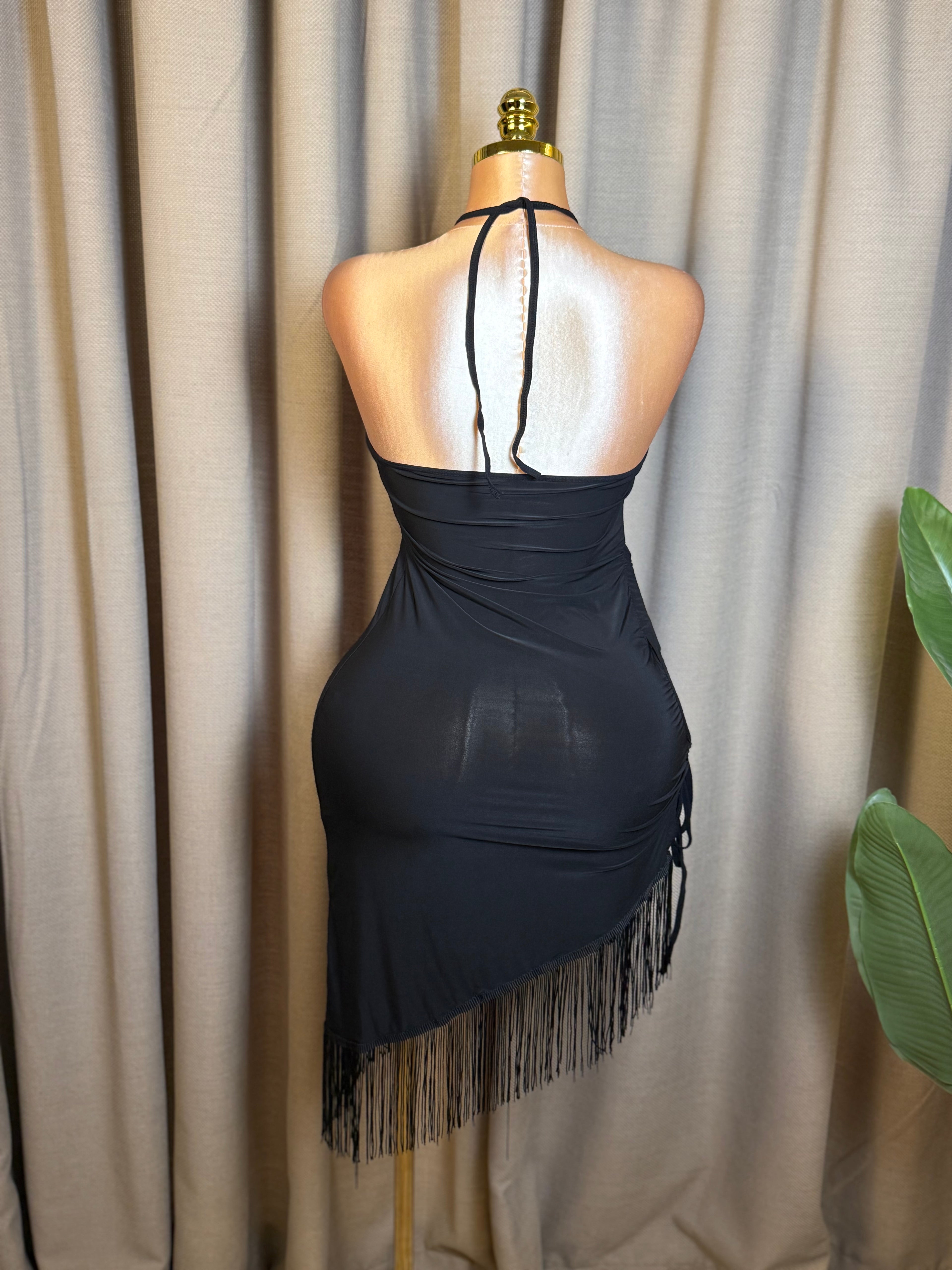 Lace-Up Side Fringe
