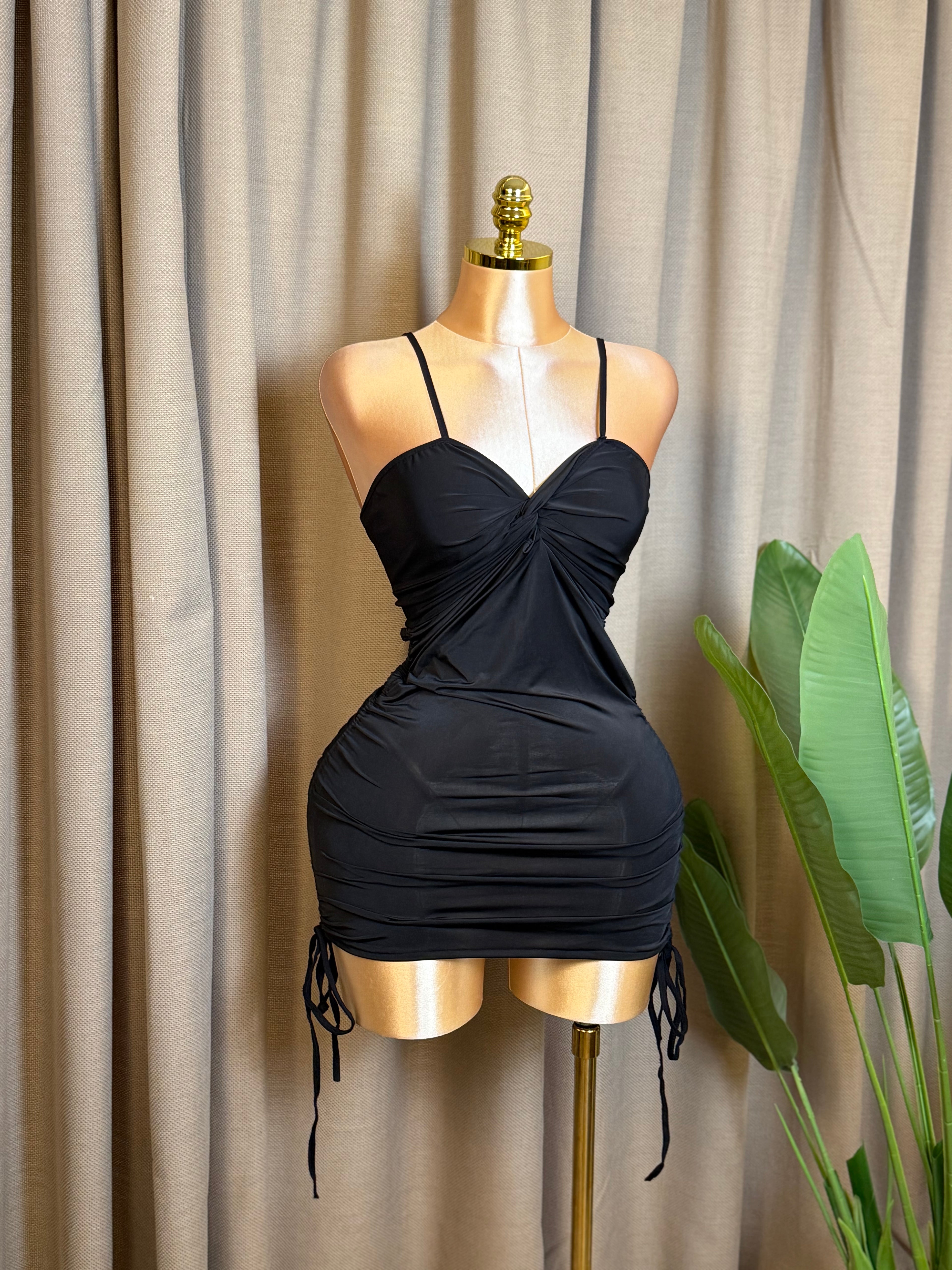 Twist-Front Drawstring Mini