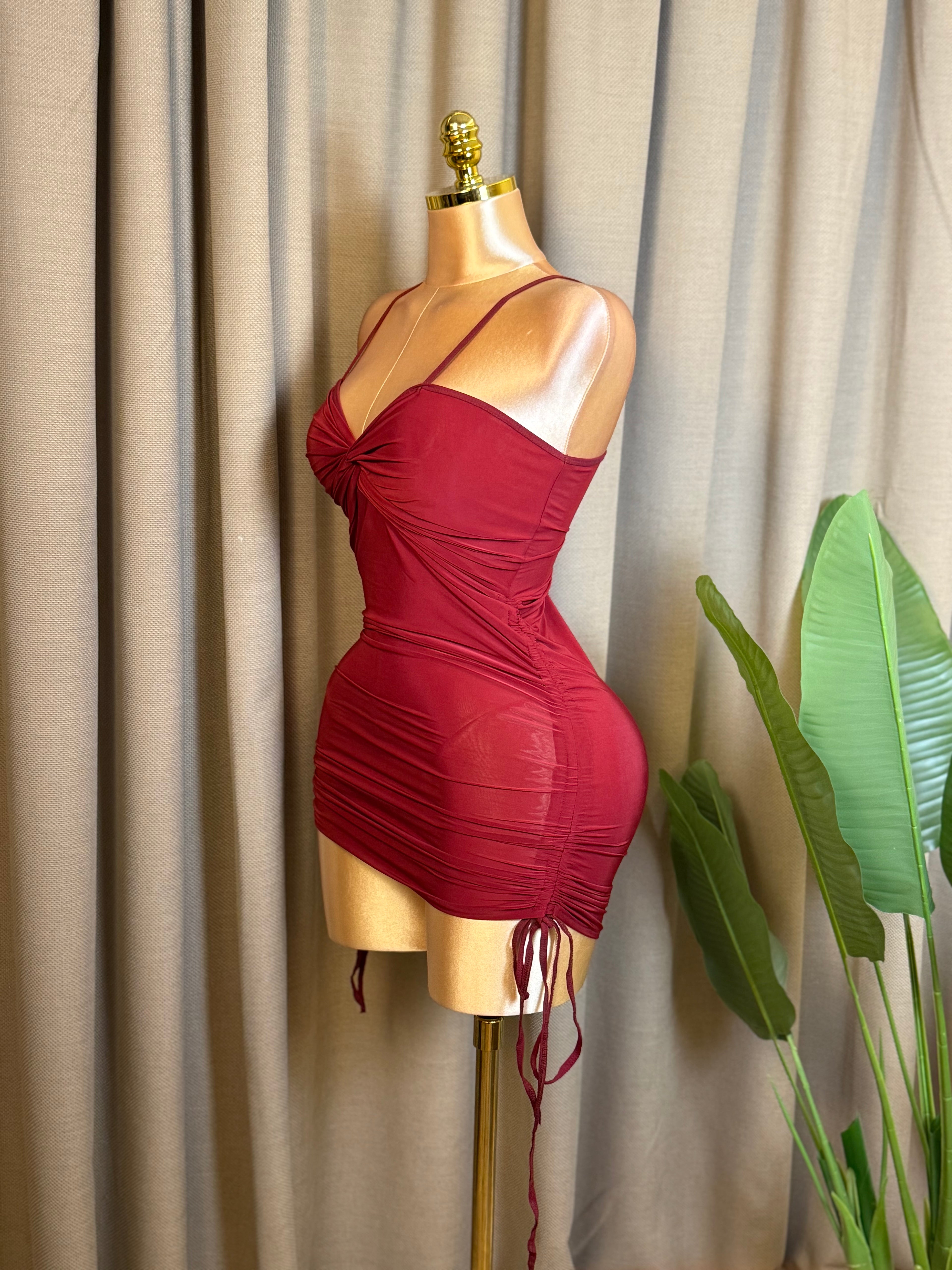 Twist-Front Drawstring Mini