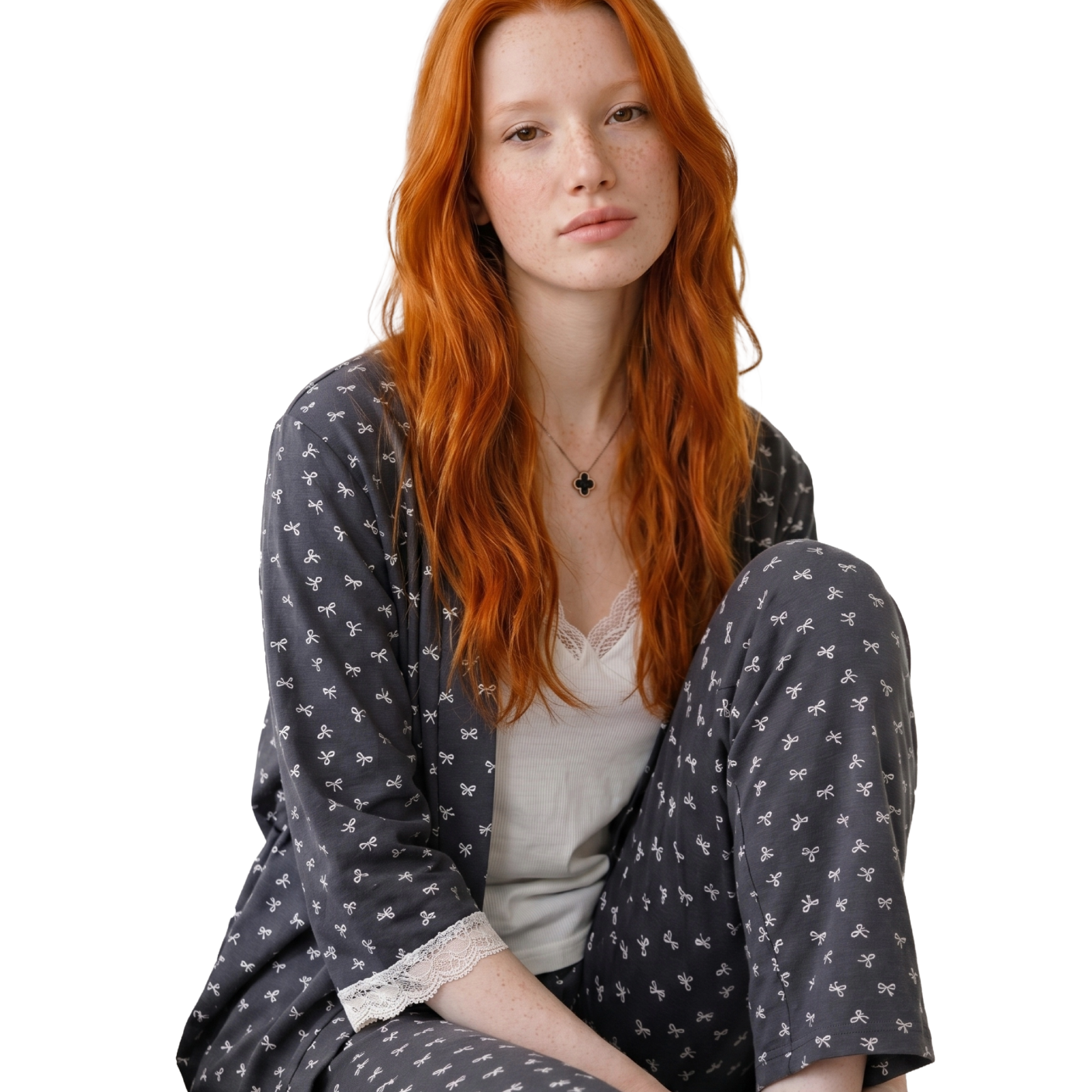 Bow-Tie 3-Piece Robe Set