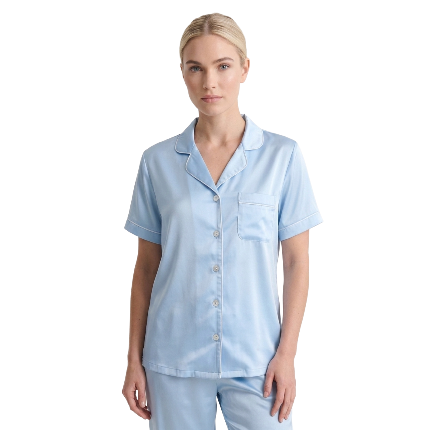 Classic Satin Short Sleeve Pajama