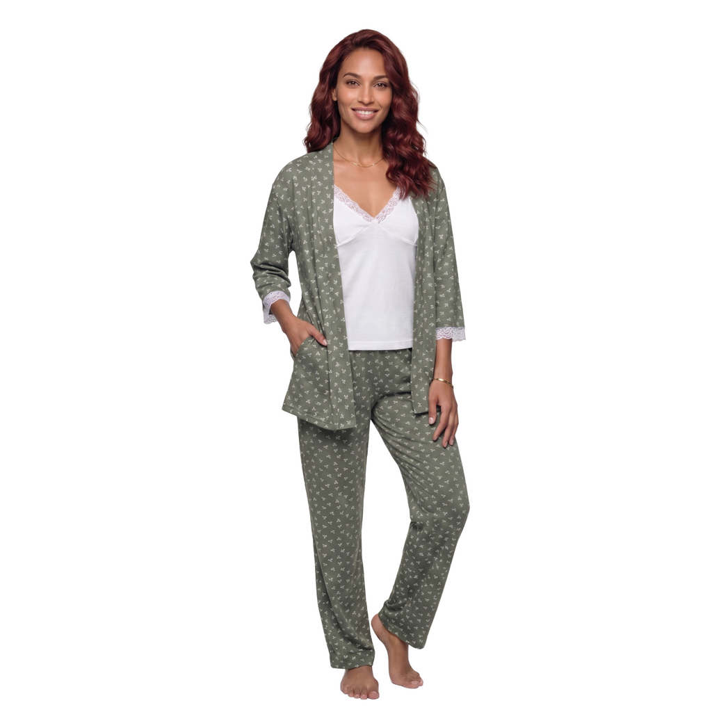 Bow-Tie 3-Piece Robe Set