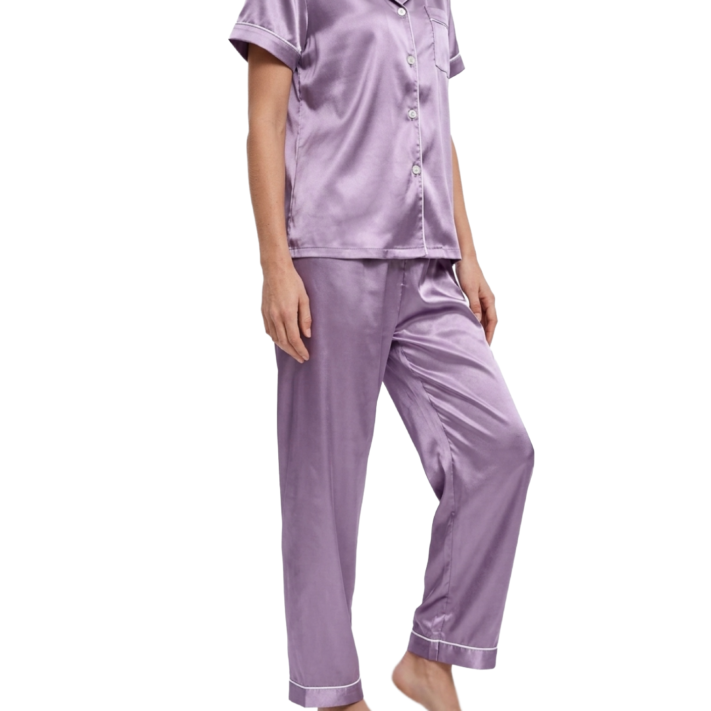 Classic Satin Short Sleeve Pajama
