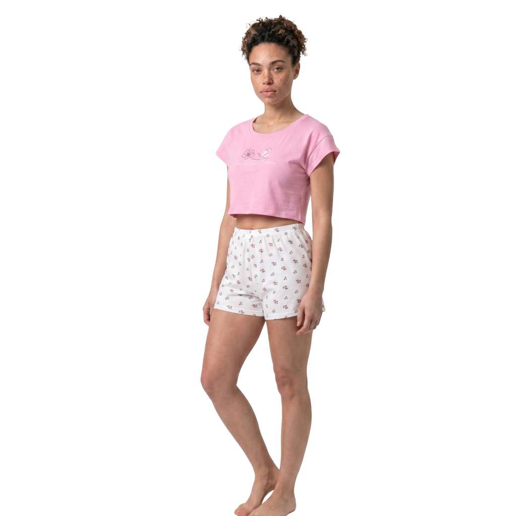 Blooming Bird Short Pajama