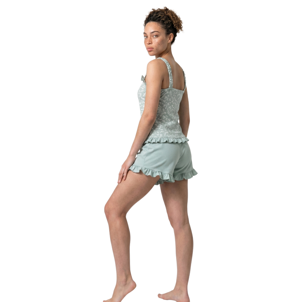 Ruffled Shorts set