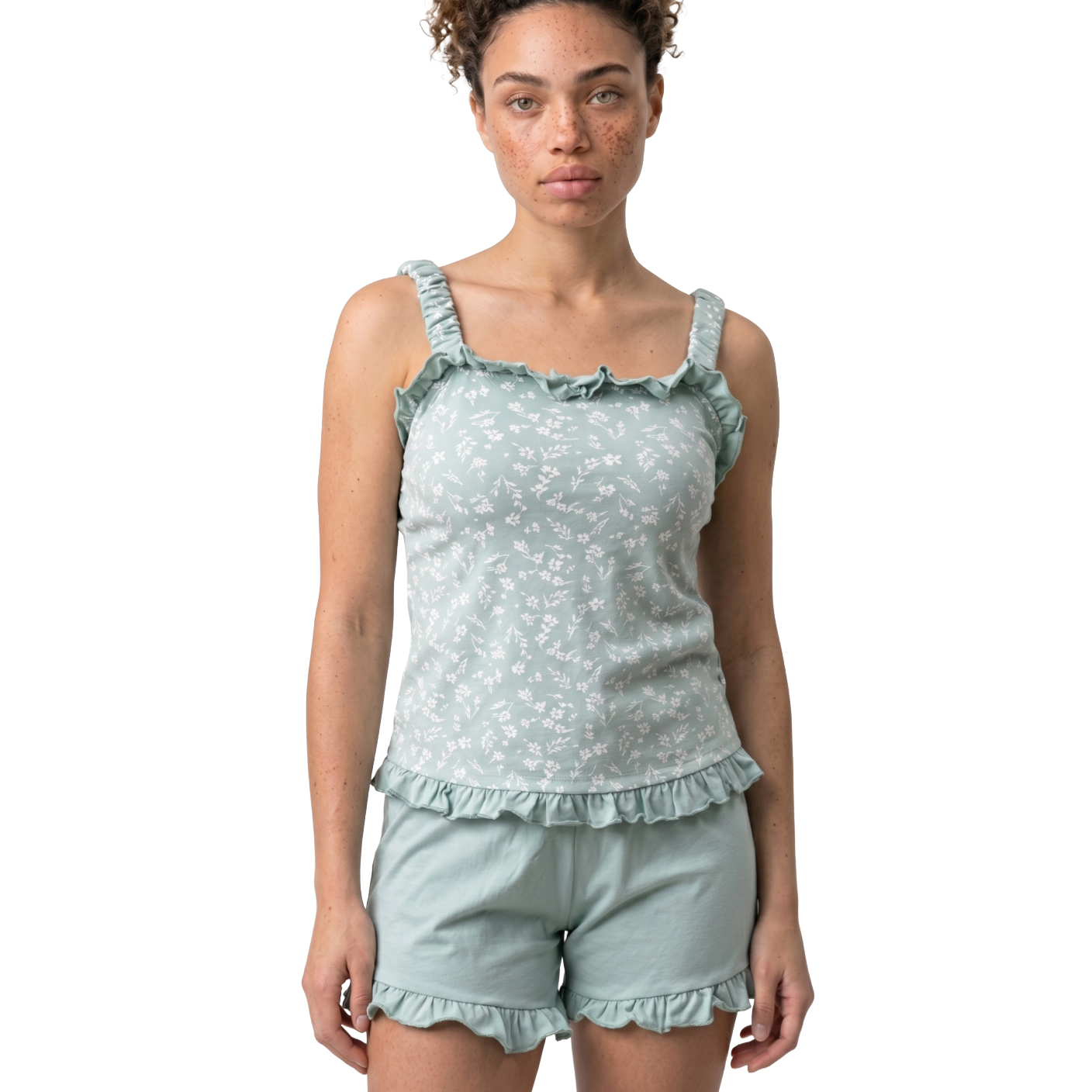 Ruffled Shorts set