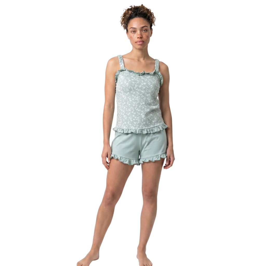 Ruffled Shorts set