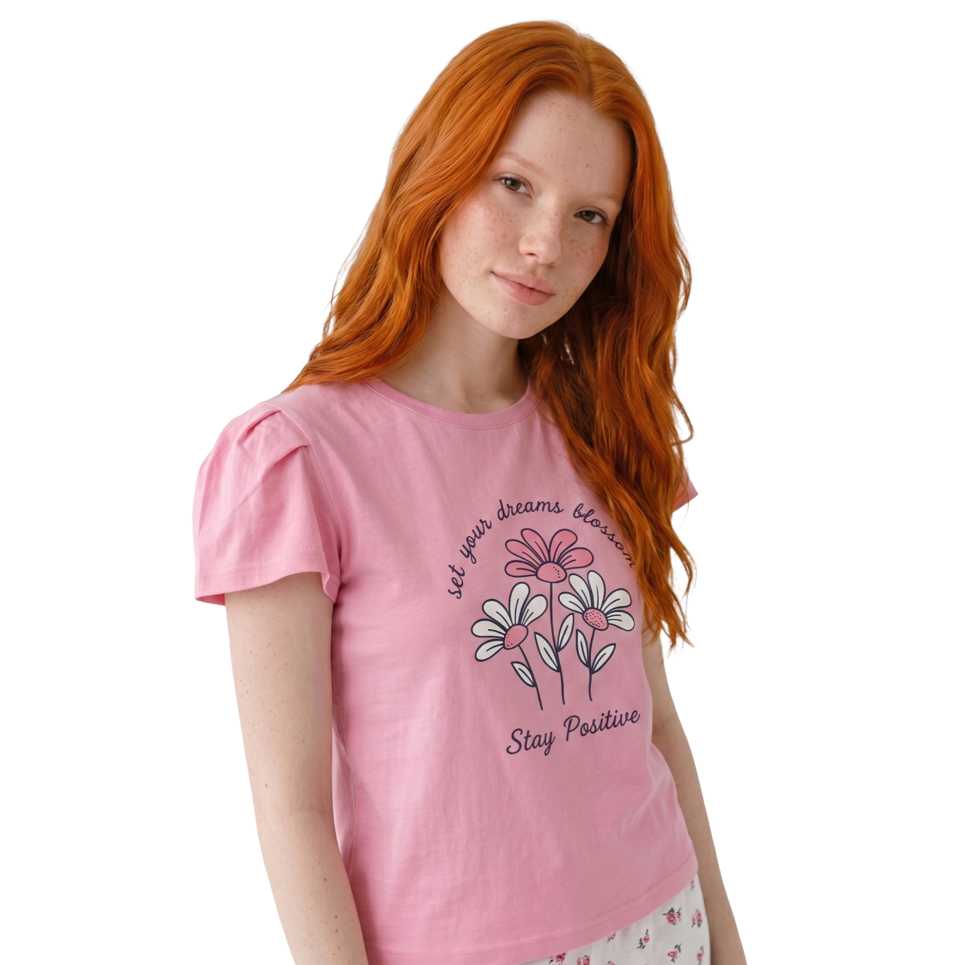 Stay Positive Capri Pajama